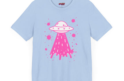 PINK UFO BEAM UP DRIP TEE