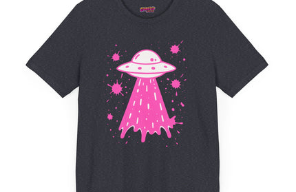 PINK UFO BEAM UP DRIP TEE
