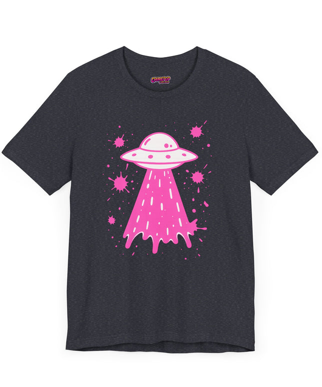 PINK UFO BEAM UP DRIP TEE