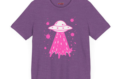 PINK UFO BEAM UP DRIP TEE