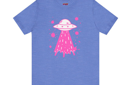 PINK UFO BEAM UP DRIP TEE
