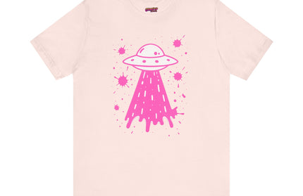 PINK UFO BEAM UP DRIP TEE