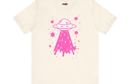 PINK UFO BEAM UP DRIP TEE