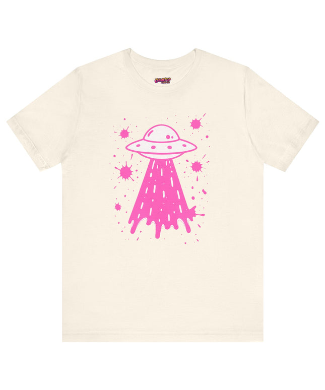 PINK UFO BEAM UP DRIP TEE