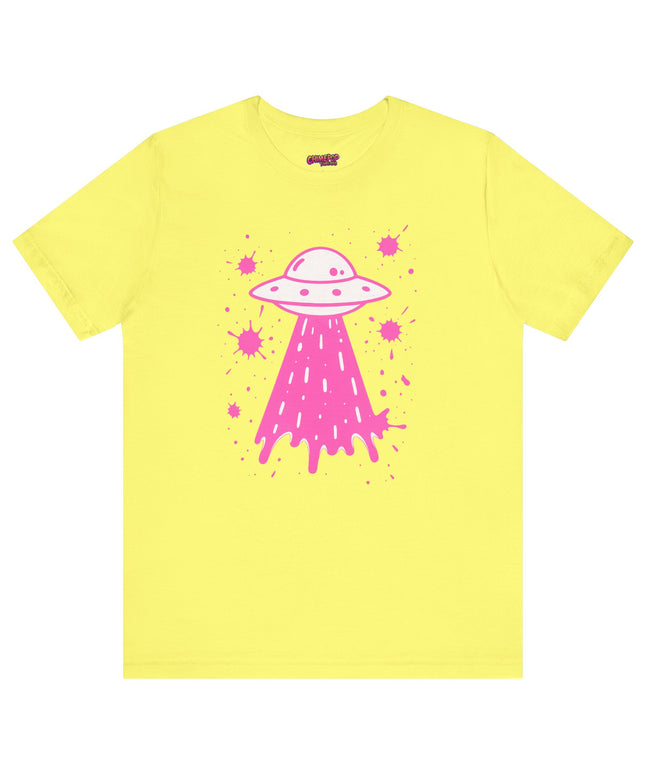 PINK UFO BEAM UP DRIP TEE