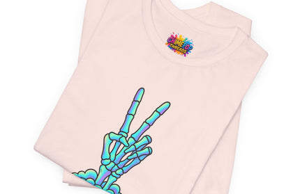 Pastel Grave Peace Skeleton Shirt