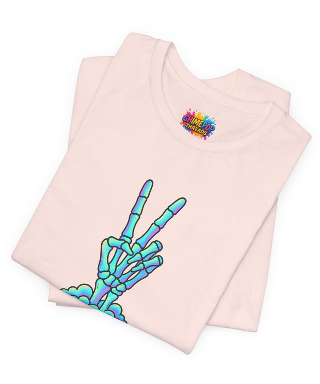 Pastel Grave Peace Skeleton Shirt