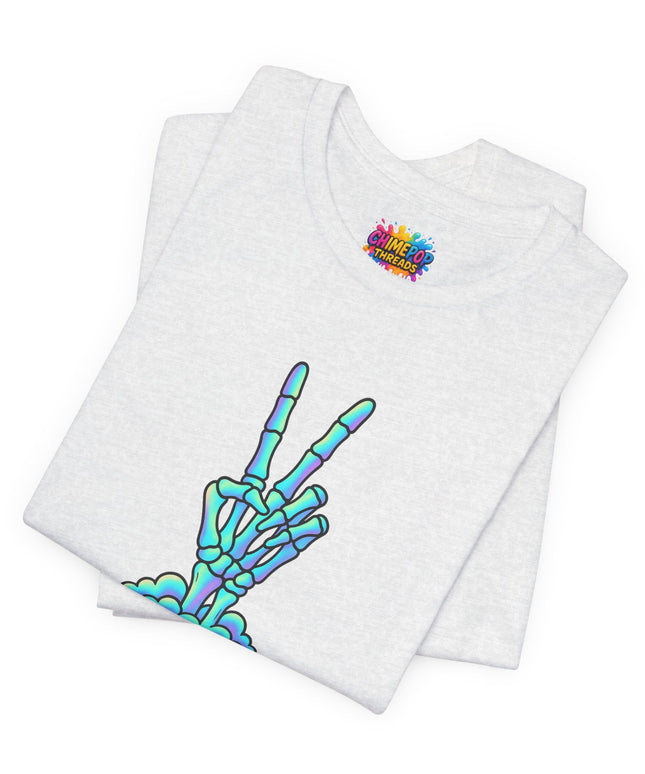 Pastel Grave Peace Skeleton Shirt