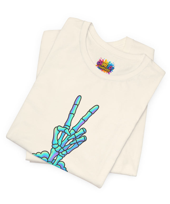 Pastel Grave Peace Skeleton Shirt
