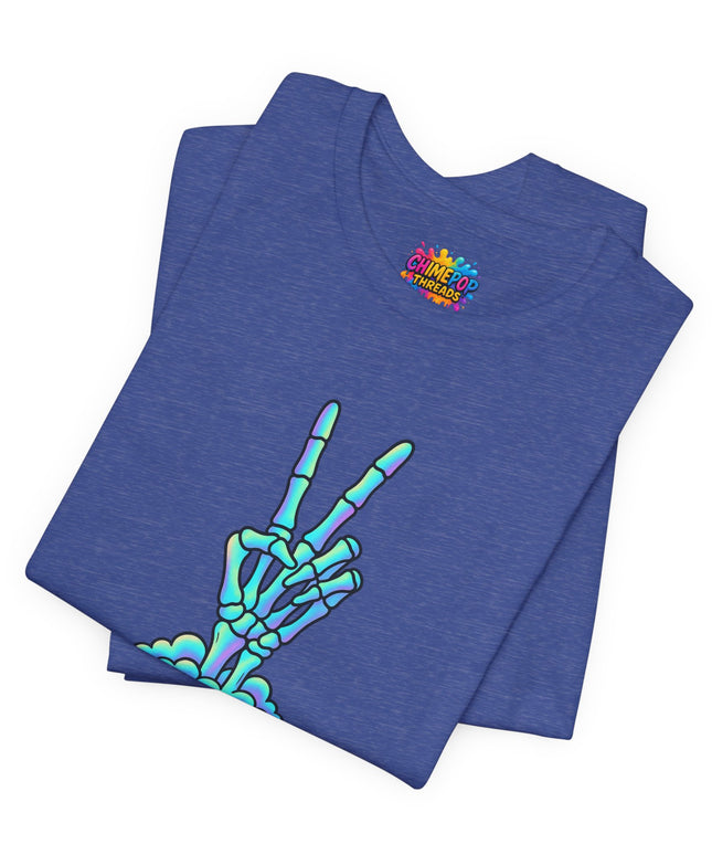 Pastel Grave Peace Skeleton Shirt