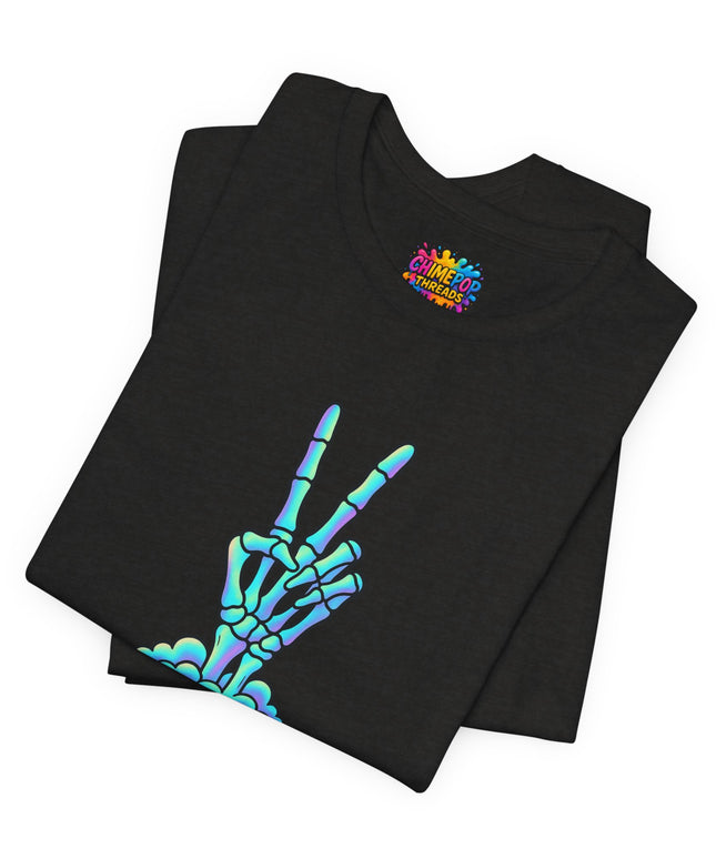 Pastel Grave Peace Skeleton Shirt