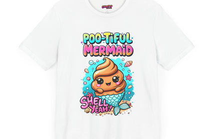 Poo Dressed as Poo-tiful Mermaid T-Shirt