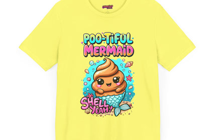 Poo Dressed as Poo-tiful Mermaid T-Shirt