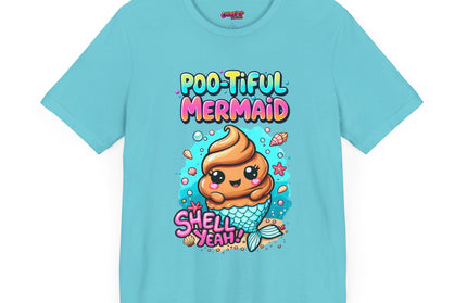 Poo Dressed as Poo-tiful Mermaid T-Shirt