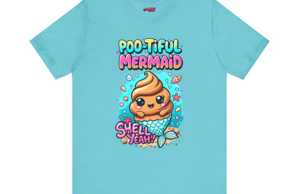 Poo Dressed as Poo-tiful Mermaid T-Shirt