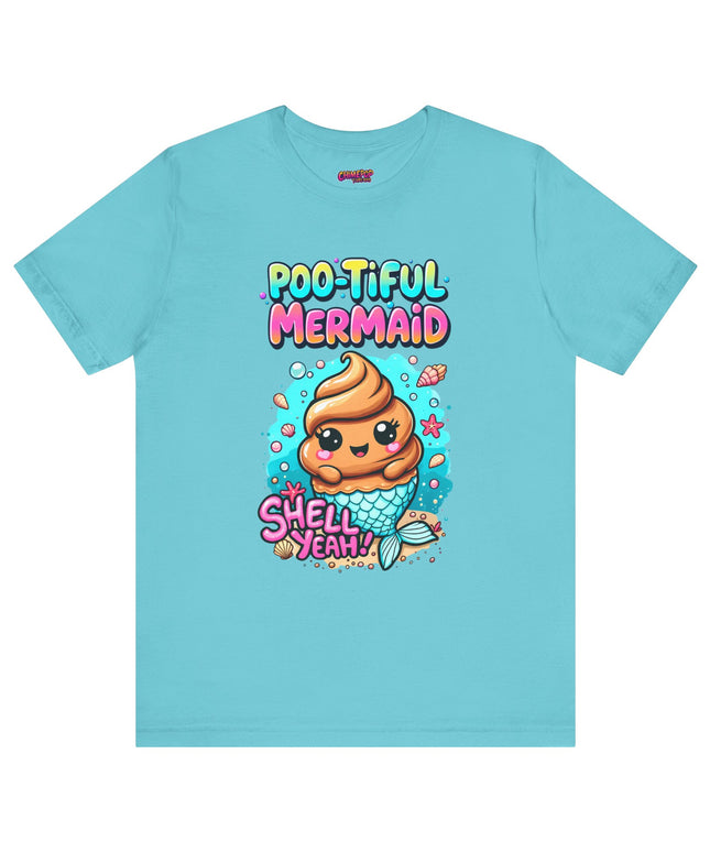 Poo Dressed as Poo-tiful Mermaid T-Shirt