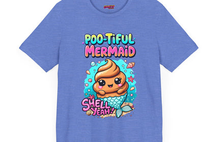Poo Dressed as Poo-tiful Mermaid T-Shirt
