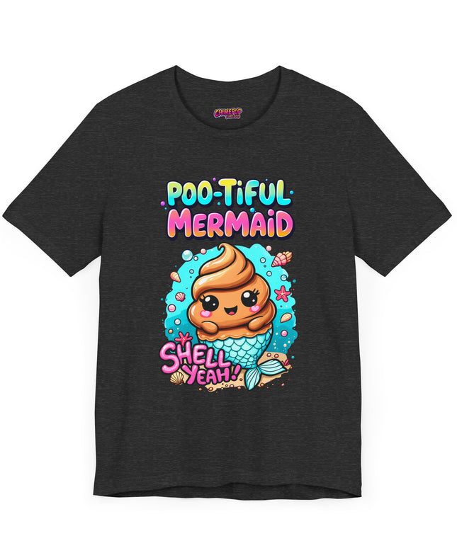 Poo Dressed as Poo-tiful Mermaid T-Shirt