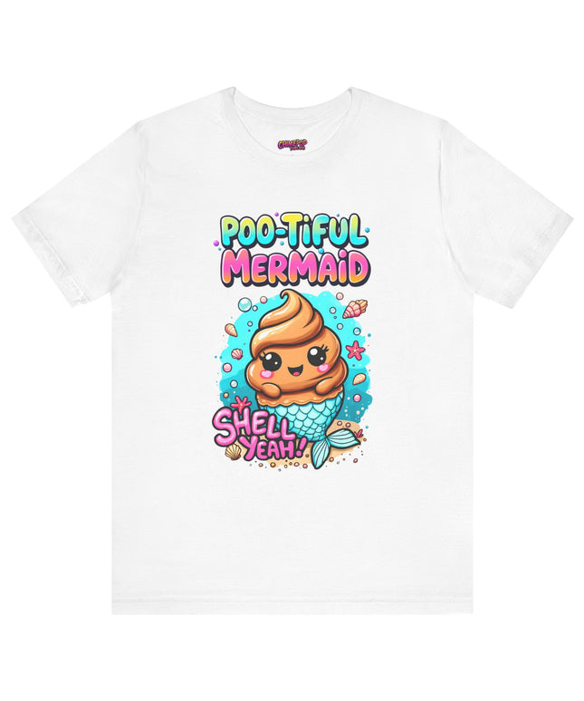 Poo Dressed as Poo-tiful Mermaid T-Shirt