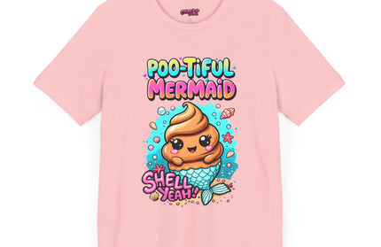 Poo Dressed as Poo-tiful Mermaid T-Shirt