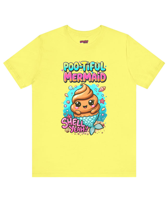Poo Dressed as Poo-tiful Mermaid T-Shirt