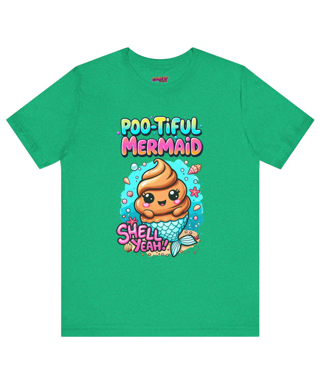 Poo Dressed as Poo-tiful Mermaid T-Shirt