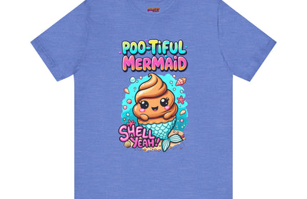 Poo Dressed as Poo-tiful Mermaid T-Shirt