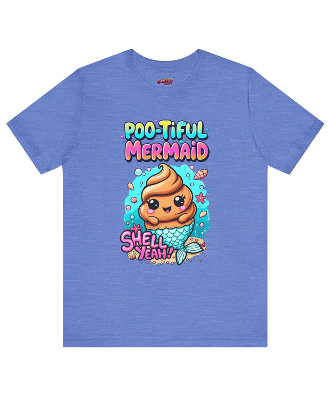Poo Dressed as Poo-tiful Mermaid T-Shirt