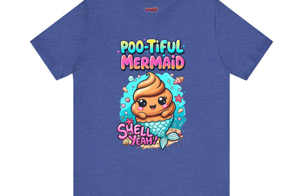 Poo Dressed as Poo-tiful Mermaid T-Shirt