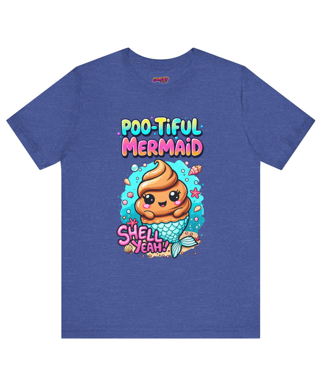 Poo Dressed as Poo-tiful Mermaid T-Shirt