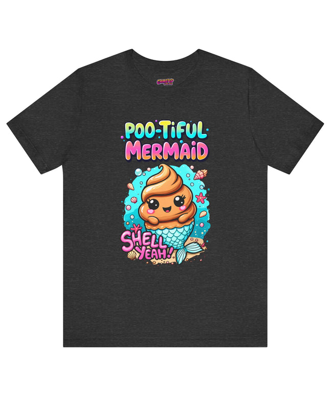 Poo Dressed as Poo-tiful Mermaid T-Shirt