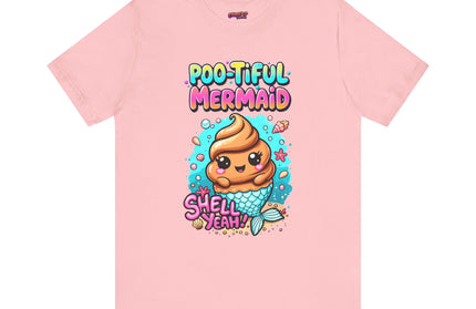 Poo Dressed as Poo-tiful Mermaid T-Shirt