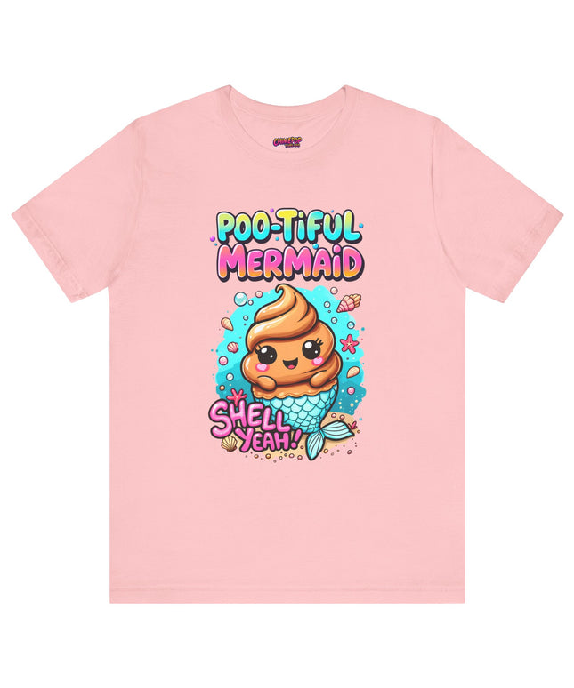 Poo Dressed as Poo-tiful Mermaid T-Shirt