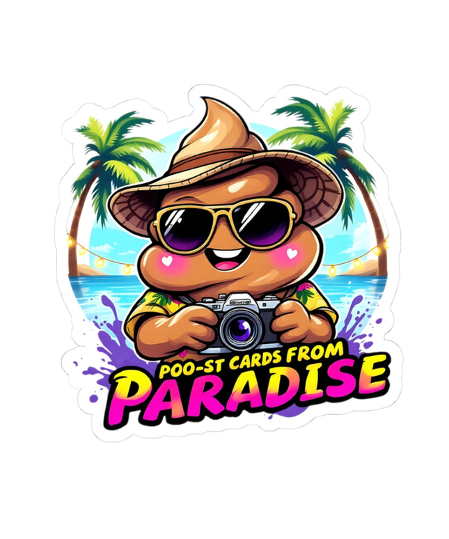 Poo-st Cards From Paradise Adventure ChimePop Stickers