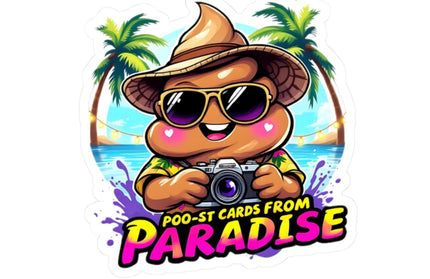 Poo-st Cards From Paradise Adventure ChimePop Stickers