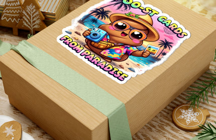 Poo-st Cards From Paradise ChimePop Stickers