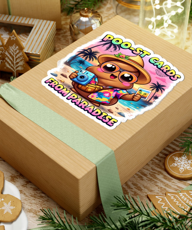 Poo-st Cards From Paradise ChimePop Stickers