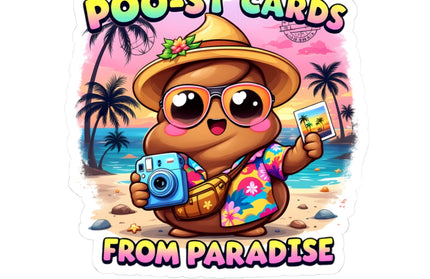 Poo-st Cards From Paradise ChimePop Stickers