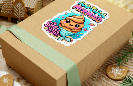 Poo-tiful Mermaid ChimePop Stickers