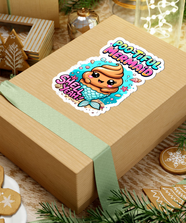 Poo-tiful Mermaid ChimePop Stickers