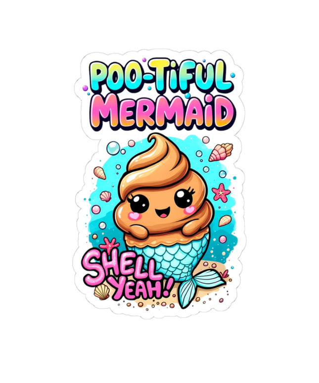 Poo-tiful Mermaid ChimePop Stickers