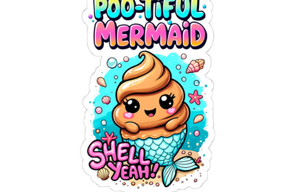 Poo-tiful Mermaid ChimePop Stickers