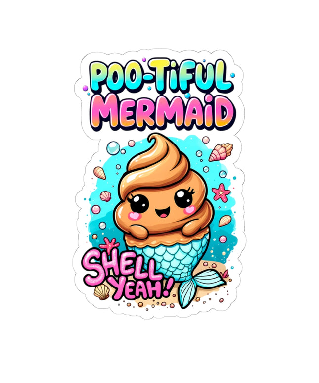 Poo-tiful Mermaid ChimePop Stickers