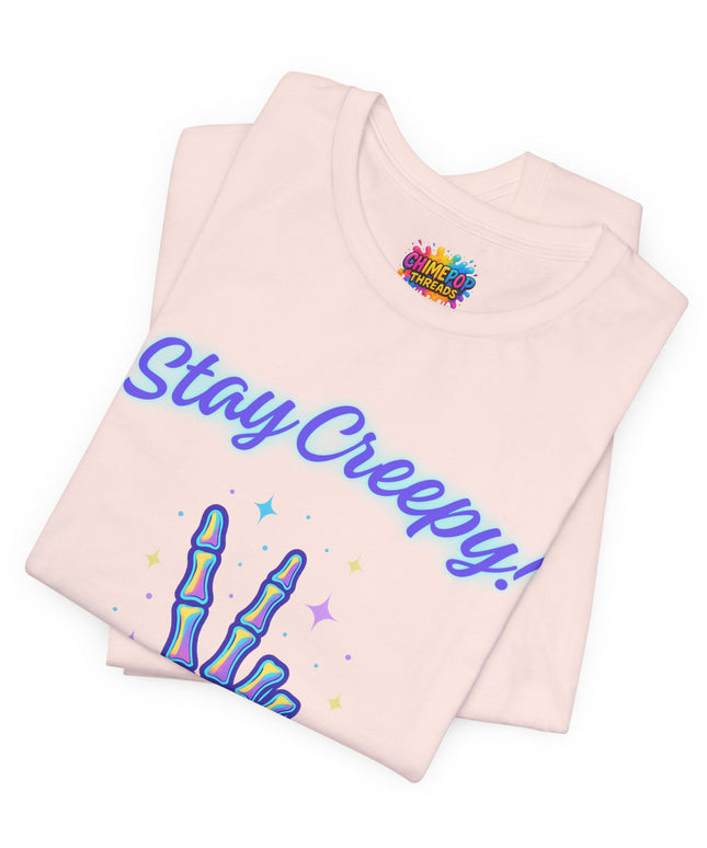 Rainbow Bone Peace Skeleton Tee