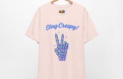 Rainbow Bone Peace Skeleton Tee