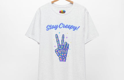Rainbow Bone Peace Skeleton Tee