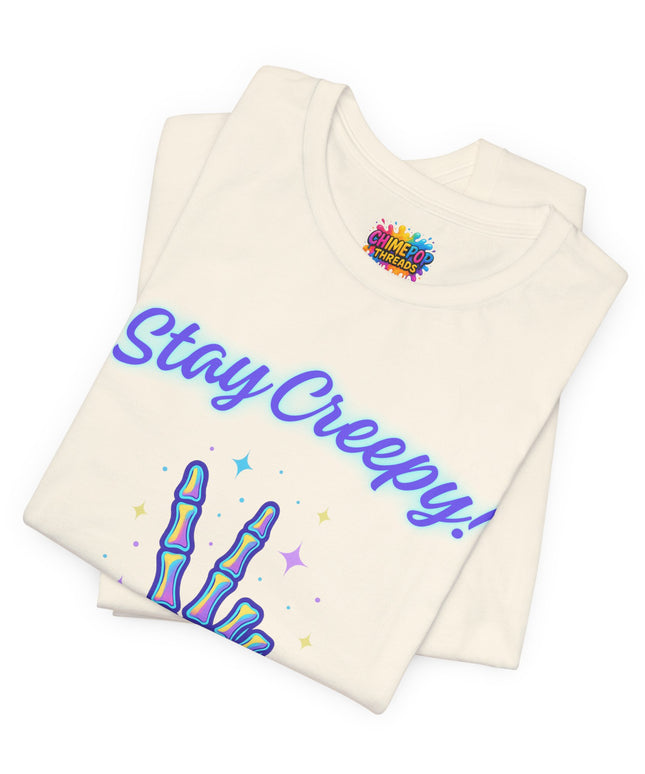 Rainbow Bone Peace Skeleton Tee