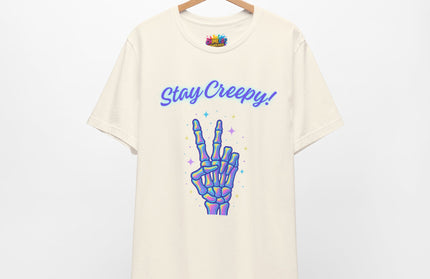 Rainbow Bone Peace Skeleton Tee