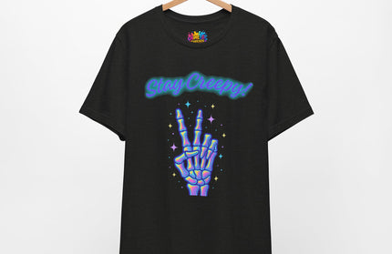 Rainbow Bone Peace Skeleton Tee