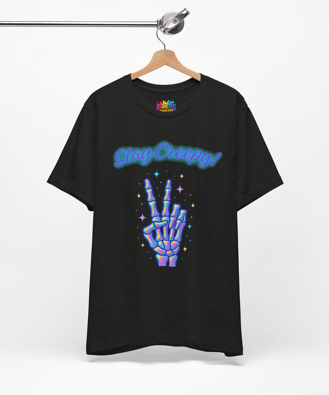 Rainbow Bone Peace Skeleton Tee